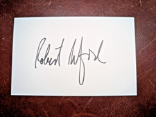 Robert Redford hand signed card - Barefoot in the Park, The Way We Were picture