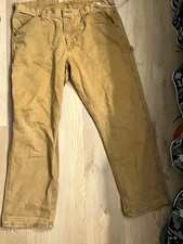 Lee Mens Carpenter Work Pants 40X32 Tan Cotton Twill Construction picture