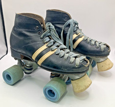 Vintage Riedell 265 Speed Derby Roller Skates Pacer Plates Mens 5.5 picture