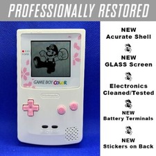 Authentic GameBoy Color Cherry Blossom Pink Edition Nintendo System Game Boy GBC picture