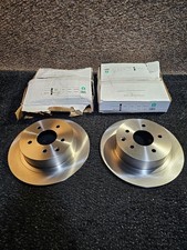 (QTY 2) PowerStop JBR1102 Plain Solid Rear Brake Rotor For 2002-26 Nissan Altima picture