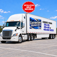 Custom Semi Trailer Decal Graphics Full Color Printed Free Design picture