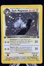 Dark Magneton Holo #11 1st Edition Team Rocket 2000 Pokémon MP Clean Holo ⚡️ picture