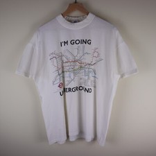 Vintage London Underground Transit System Shirt New All Size picture