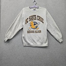 VINTAGE UC Santa Crus Banana Slugs 1997 Men Sweatshirt S Gray Lee Fleece  picture