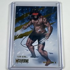 2023 Fleer Ultra Marvel Wolverine #75 Weapon X Yellow Foil 🔥42/90🔥 picture