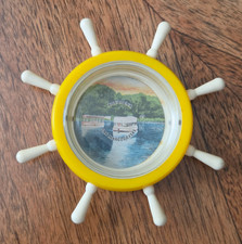Vintage Aquarena Springs Souvenir Ship Wheel San Marcos Texas Rare HTF picture