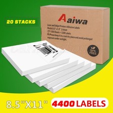 200-20000 Premium 8.5x5.5 Square Corner Shipping Labels Half Sheet Self Adhesive picture