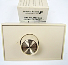 ✌NEW FEDERAL PACIFIC RELIANCE ELECTRIC LINE VOLTAGE FAN COOLING THERMOSTAT PMF-1 picture