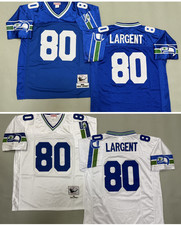 Vintage Steve Largent #80 Seahawks Throwback Stitched Jersey picture