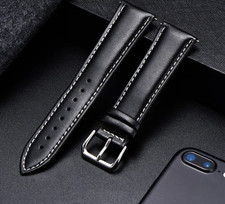  18mm 20mm 22mm 24mm Genuine Leather Watch Band Strap with buckle bracelet picture