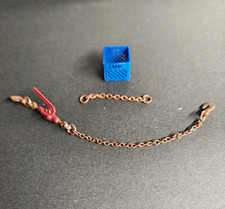 1/24 1/25 Scale Chain Binder With Chains, Hooks And Milk Crate For Model Trucks. picture