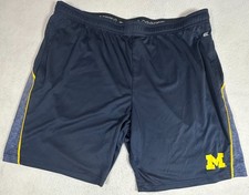 Colosseum Michigan Wolverines  Basketball Shorts Men's XXL Blue Drawstring picture