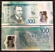 Jamaica 100 Dollars 2022 Polymer Banknote World Paper Money UNC picture