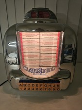 VTG Camel Joe’s Diner  Tabletop JukeboxRadio Cassette Player CR-10 ChromeLighted picture