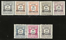 Portuguese Guinea 1919 Mint/LH  3rd Complete Postage Due Set (8), FOG  XF-Superb picture