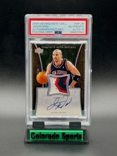 JASON KIDD 2004-05 UD Exquisite Game-Worn Patch Autograph 035/100 PSA A Auto 10 picture