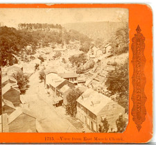 PENNSYLVANIA, View From East Mauch Chunk--C.W. Woodward Stereoview X99 picture