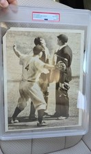 1938 Yankees Lou Gehrig PSA Type 3 Vintage Photograph with Bill Dickey picture