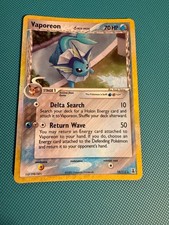 2005 Pokemon EX Delta Species VAPOREON Holo Foil 18/113 MP picture