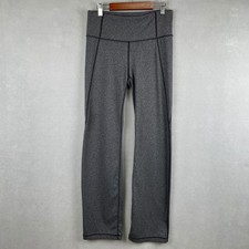 Athleta Gray Heather High Rise Straight Leg Yoga Pants Athleisure 869035-02 M picture