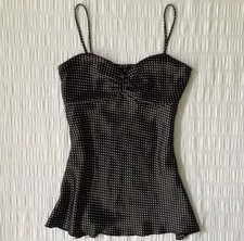 Y2K Polka Dot Spaghetti Strap Cami Top picture