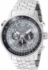 Invicta Aviator GMT Chronograph Grey Dial Men's Watch 48225 picture
