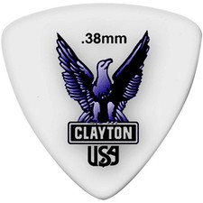Clayton Acetal Rounded Triangle Guitar Picks .38 mm 1 Dozen picture