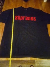 Vintage 2000 The Sopranos HBO TV Show Promo Black T-Shirt, Sz Extra Large XL picture