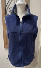 Vintage Patagonia Synchilla Fleece Vest Size Small Full Zip Up Blue picture