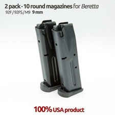 2 Pack Beretta 92F,92FS,M9 10 Round Blue Magazines picture
