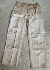 Carhartt B01 BRN Dungaree Fit Brown Double Knee Pants-Size 31 X 30 picture