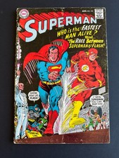 Superman #199 - 1st Superman vs. Flash Race (DC, 1967) VG picture