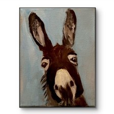 Mary Myers Original Abstract Expressionism 8x10 Donkey Signed picture