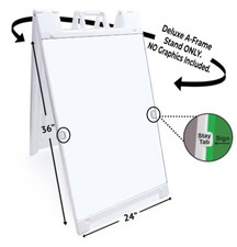 CUSTOM YOUR TEXT HERE NOW OPEN Signicade 24x36 A Frame Sidewalk Sign picture