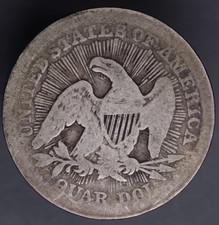 1853 Seated Liberty Quarter G-VG / 1 Year Type / Arrows and Rays / G-VG picture