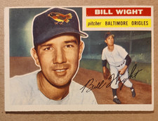 Topps 1956 Topps - Bill Wight Baltimore Orioles #286 Baseball Gray Back  picture