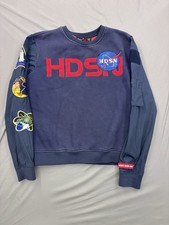 Hudson Outerwear NASA Sweatshirt Navy Blue   Mens Large Patches picture