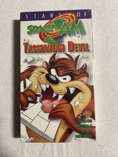 Vintage 1996 Stars of Space Jam Tasmanian Devil VHS Sealed New Looney Tunes picture