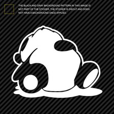 (2x) Sleeping Panda Sticker Die Cut Decal Self Adhesive Vinyl jdm drift lazy picture