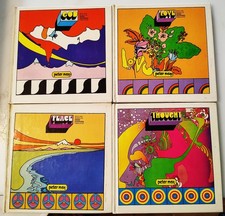 Peter Max Vintage 1970s 4-Book Set | Peace, God, Thought, Love | Swami Sivananda picture