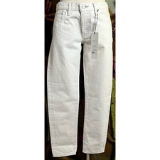 Moussy Lanark Off White Grey Tapered Jeans 27 picture