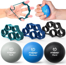 Fitbeast Grip Strength Trainer – 6 Pieces Hand Therapy Kit with Finger Extension picture