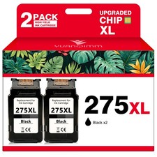 2PK PG-275XL Black Ink Cartridge for Canon Pixma TS3520 TS3522 TR4720 TR4722 picture