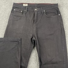American Giant Roughneck Stretch Canvas Pants Mens 32x30 Straight Grey USA Work picture