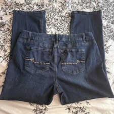 M Jeans By Maurices Classic Ladies Jeans 18W Short Slim Boot Cut Mid Rise picture
