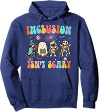 Inclusion Isn't Scary Halloween Sped Teacher Design Unisex Hooded Sweatshirt picture
