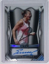 2025 Leaf Metal Tennis Aryna Sabalenka Auto Autograph Prismatic White #d /99 picture