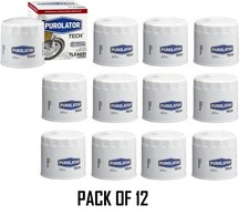 12 Pack Purolator TECH TL24651 Engine Oil Filter Spin-On Replacement Filters picture