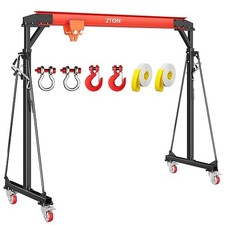 Garvee 4400LBS Gantry Crane 8-11FT 2 Ton Adjustable Shop Lift Hoist with Trolley picture